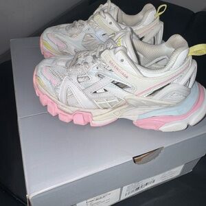 Balenciaga Kids Sneakers - White and Pink